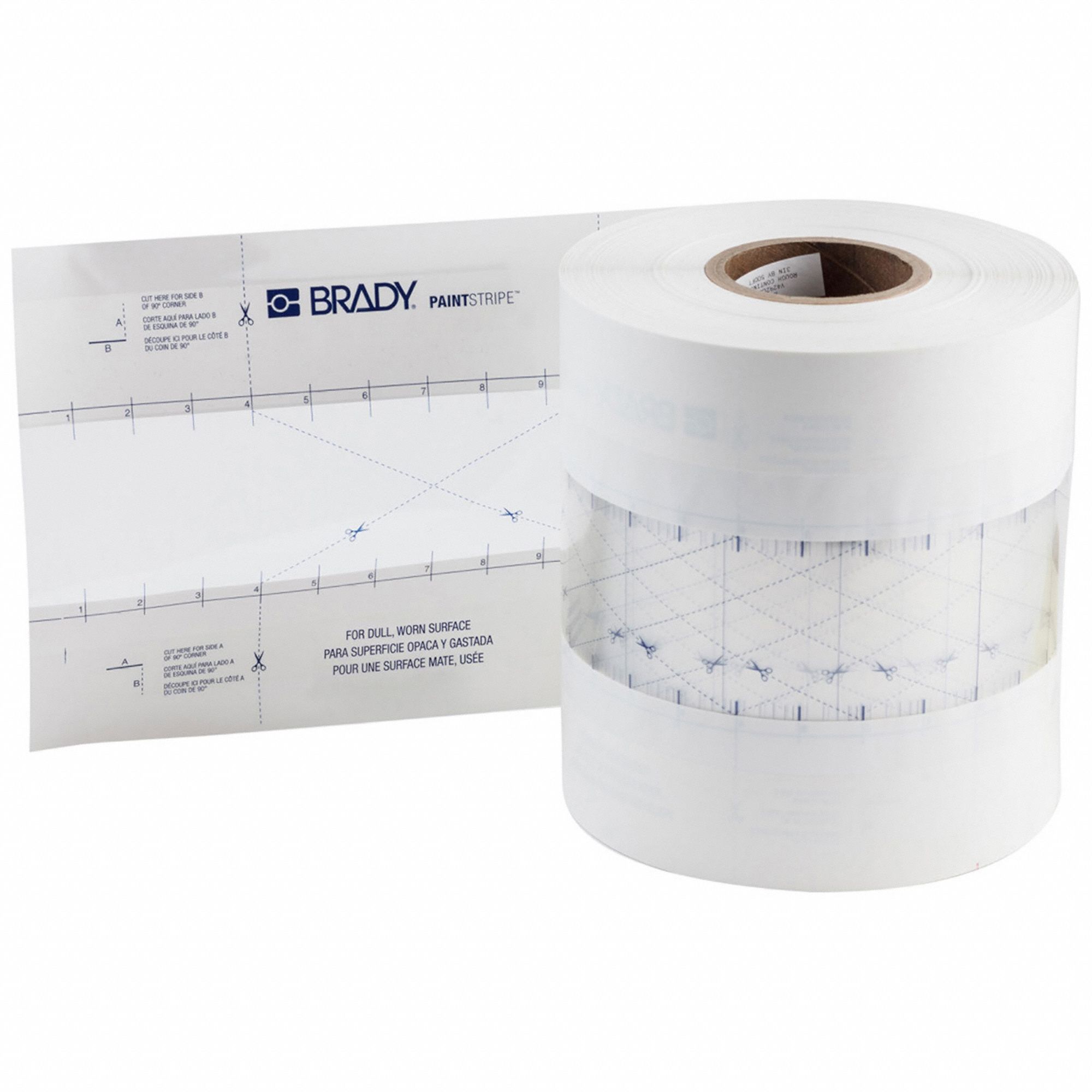 Individual Stencil: Continuous Line, Polyester, 3 in Line Wd, 500 ft Roll Lg