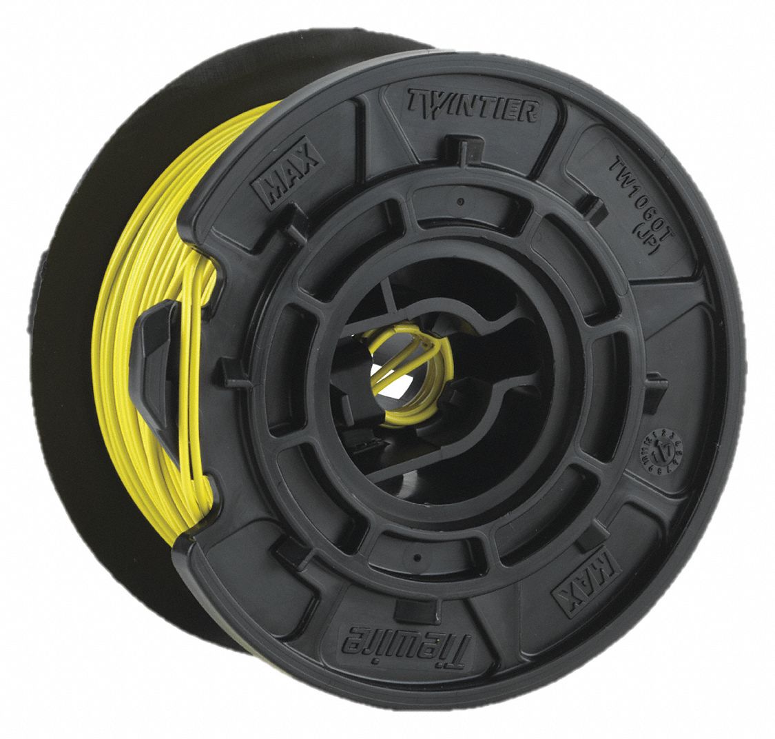 Rebar Tie Wire: 19 ga, 190 ft Coil Lg, Steel, 1 Wraps Per Tie, Globally Sourced