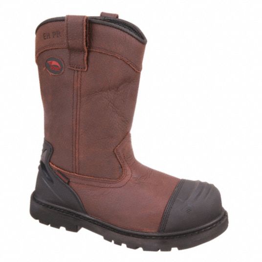 AVENGER SAFETY FOOTWEAR Wellington Boot, 15, XXW, Men's, Brown ...