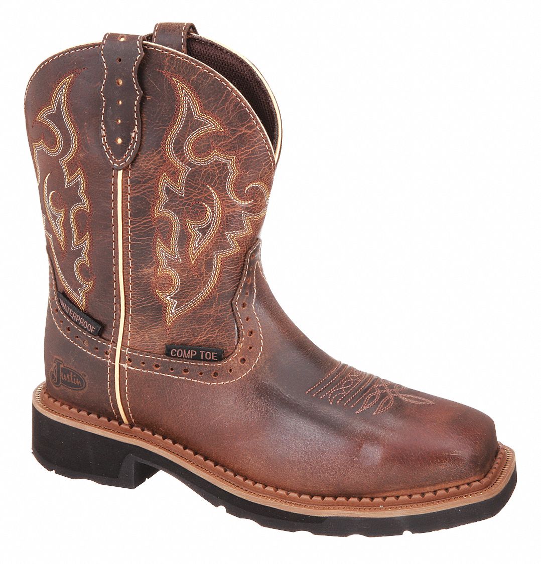 JUSTIN ORIGINAL WORKBOOTS, B, 6, Western Boot - 489Y64|GY9978 - Grainger