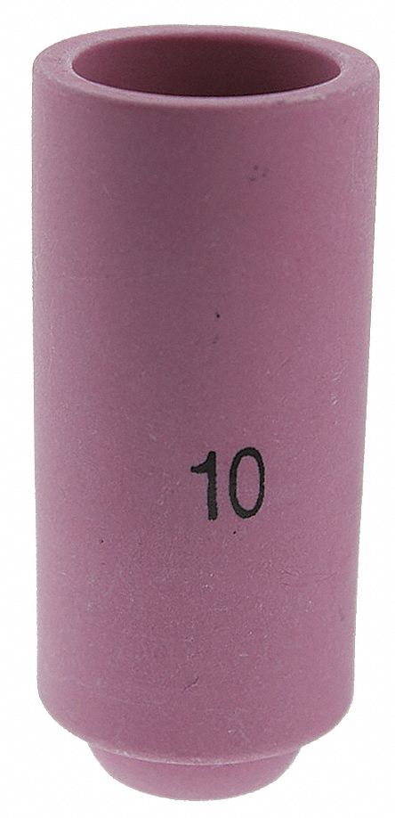 NOZZLE, ALUMINA, FOR LINDE BRAND, TIG, #7, 10 PK