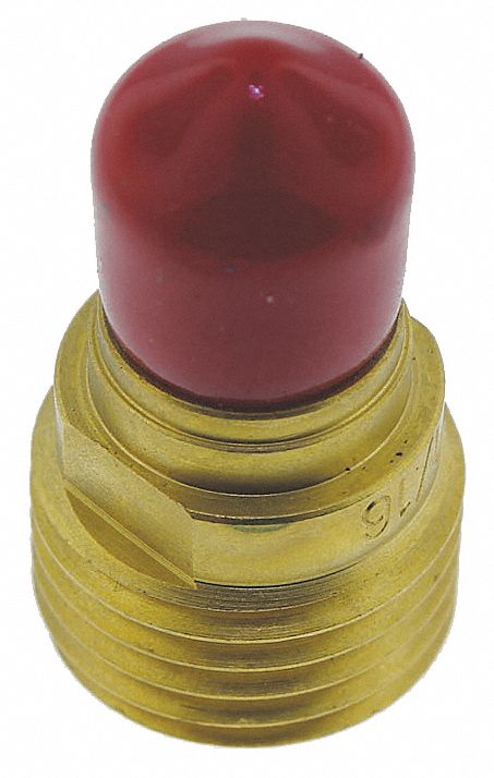 COLLET GAS LENS, FOR USE WITH AIRCO AND LINDE STYLE TIG TORCHES, FOR LINDE BRAND, TIG