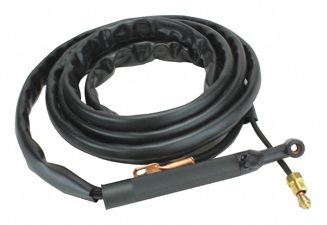 TIG Torch Body: 26FV, Air-Cooled, 200 A, For 5/32 in Max Electrode Dia