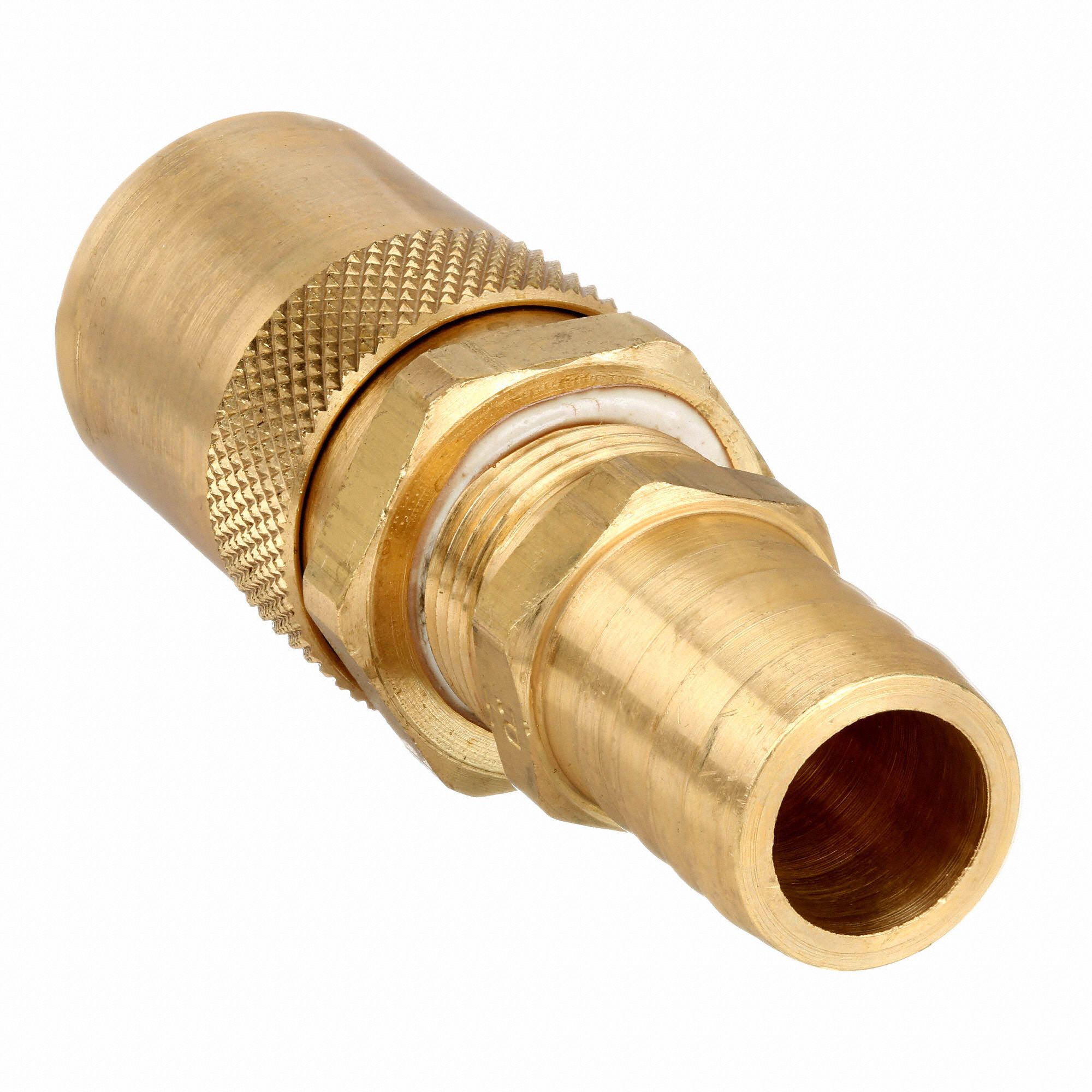 PARKER Hydraulic Quick Connect Hose Coupling 1/4 in Coupling Size, Brass, 11.36 lpm Max. Flow