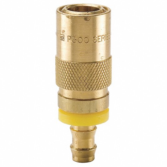 PARKER PPE 300 Series Body 1/4 In Brass Quick Coupl Body 3/8 Hose ID 5 Pcs 