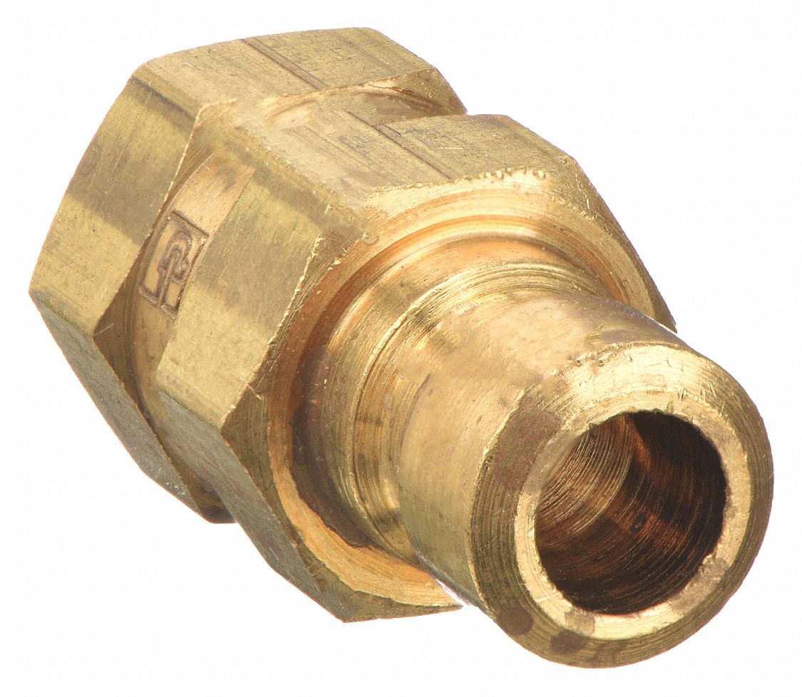 Hydraulic Quick Connect Hose Coupling: 3/8 in Coupling Size, Brass, 22.71 lpm Max. Flow Rate