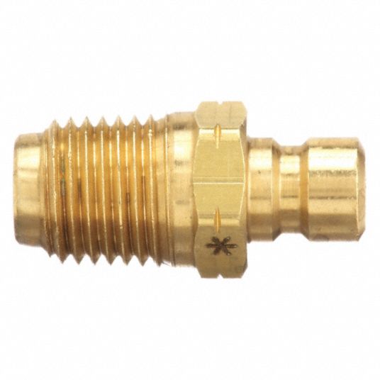 PARKER, 1/4 in Coupling Size, Brass, Hydraulic Quick Connect Hose ...