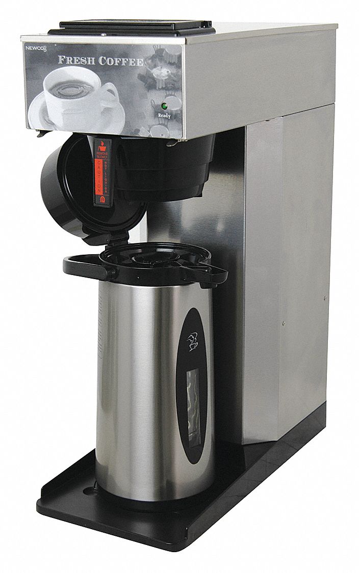 Coffee Brewer: 2.2 L Max Brewing Capacity, 0 Warmers, 0.5 gph Brewing Rate, 120V AC