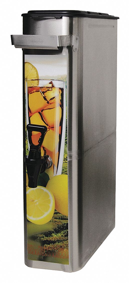 Beverage Dispenser: 3.5 gal Capacity, 1 Dispensers, 16 3/4 in Overall Dp