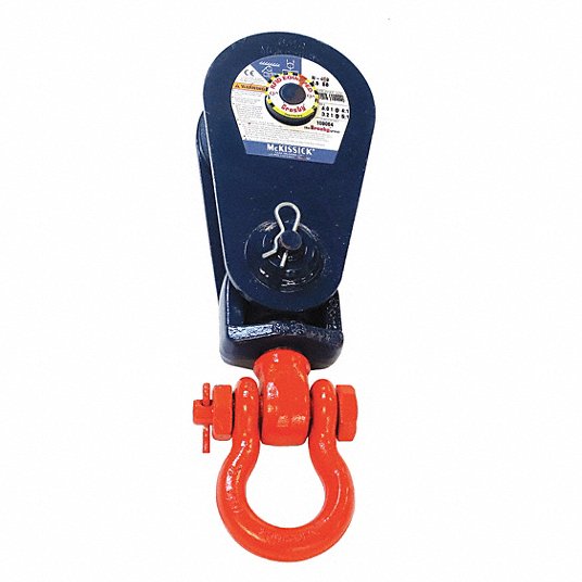 Designed For Wire Rope Shackle CROSBY Snatch Block Cable Size 6 Sheave Outside Dia. 3/4 Max