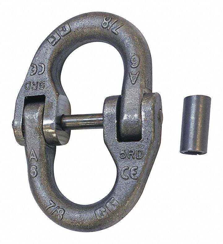 HAMMERLOCK LINK, 1.69 IN W X 2.68 IN L, ALLOY STEEL, 3,250 LB LOAD LIMIT, PLAIN FINISH