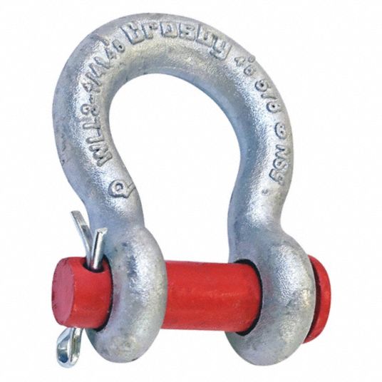 CROSBY Shackle, 5/8 in Body Size, 3/4 in Pin Dia. - 48FR18|1018115