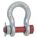 ANCHOR SHACKLE, 34,000 LB WORKING LOAD LIMIT, 2⅜ IN W BETWEEN EYES, RED