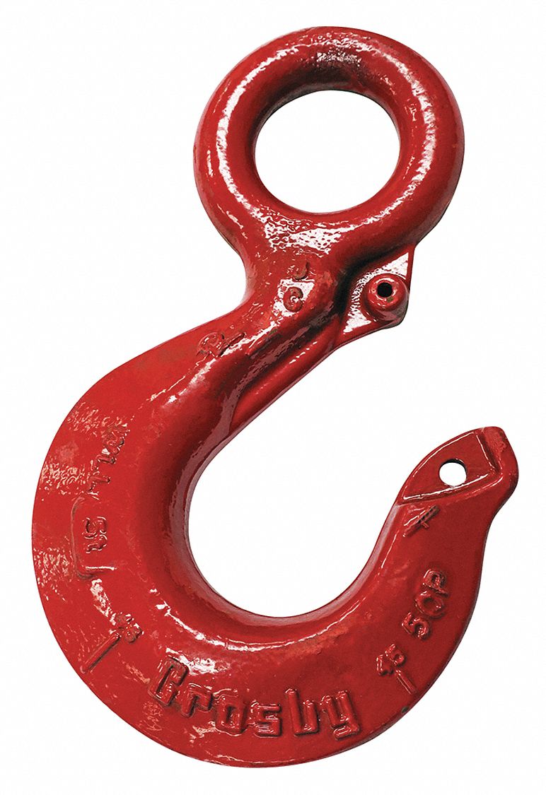 CROSBY Eye Hook, 6000 lb., Gr 80, Carbon Steel 48FR461022244 Grainger