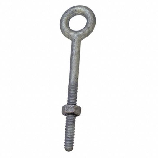 CROSBY Eye Bolt, 10.31 in. L, Galvanized, Steel 48FR771043757 Grainger
