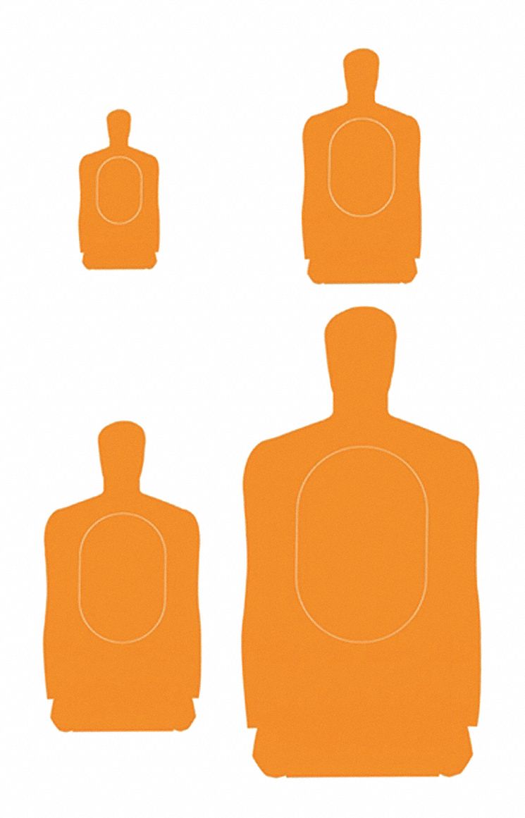 B-27S Silhouette Targets, 35 in. H, PK100