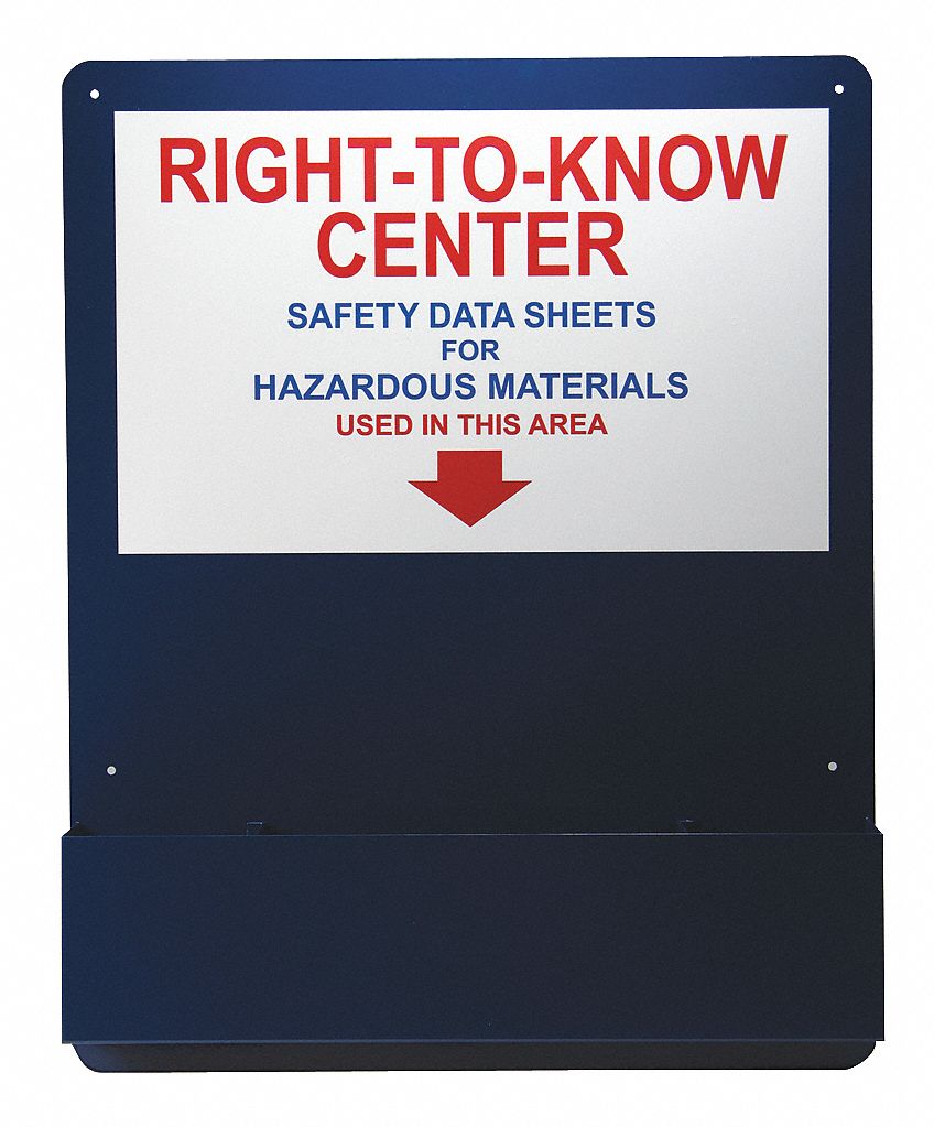 ACCUFORM Right To Know Center English Includes Board Only 48FV16 