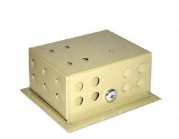 Universal Thermostat Guard: Snap-On, Beige, Ring Base, Single Wall