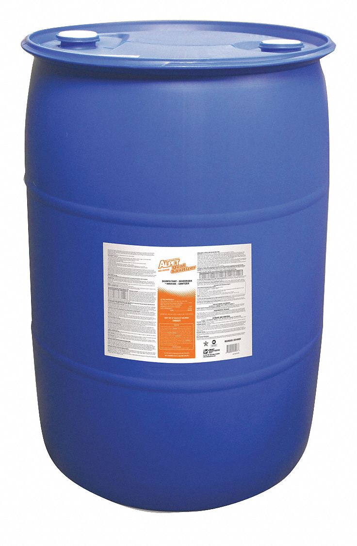 BEST SANITIZERS, INC., Drum, 50 gal Container Size, Disinfectant and