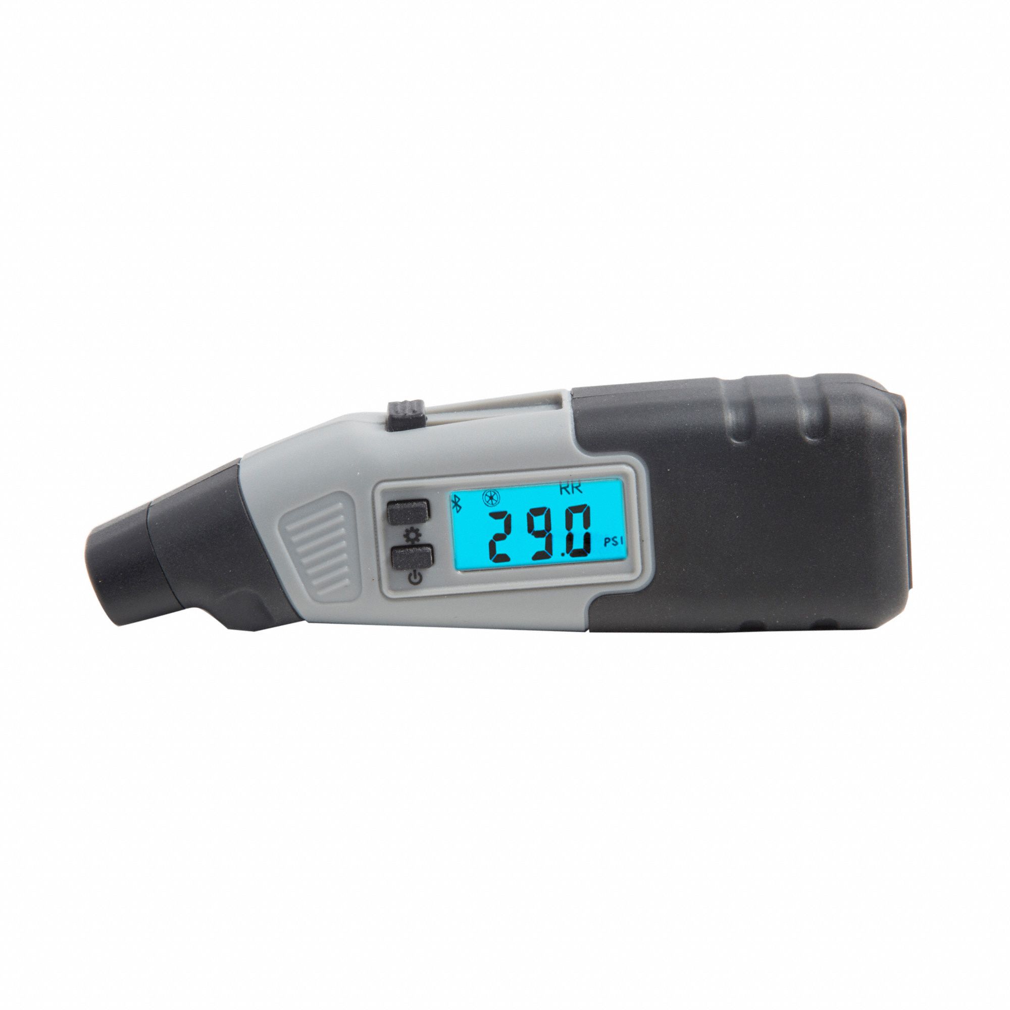 Bluetooth Tire Gauge: 0 to 150 psi, Composite Materials, Tires, 4 in Lg
