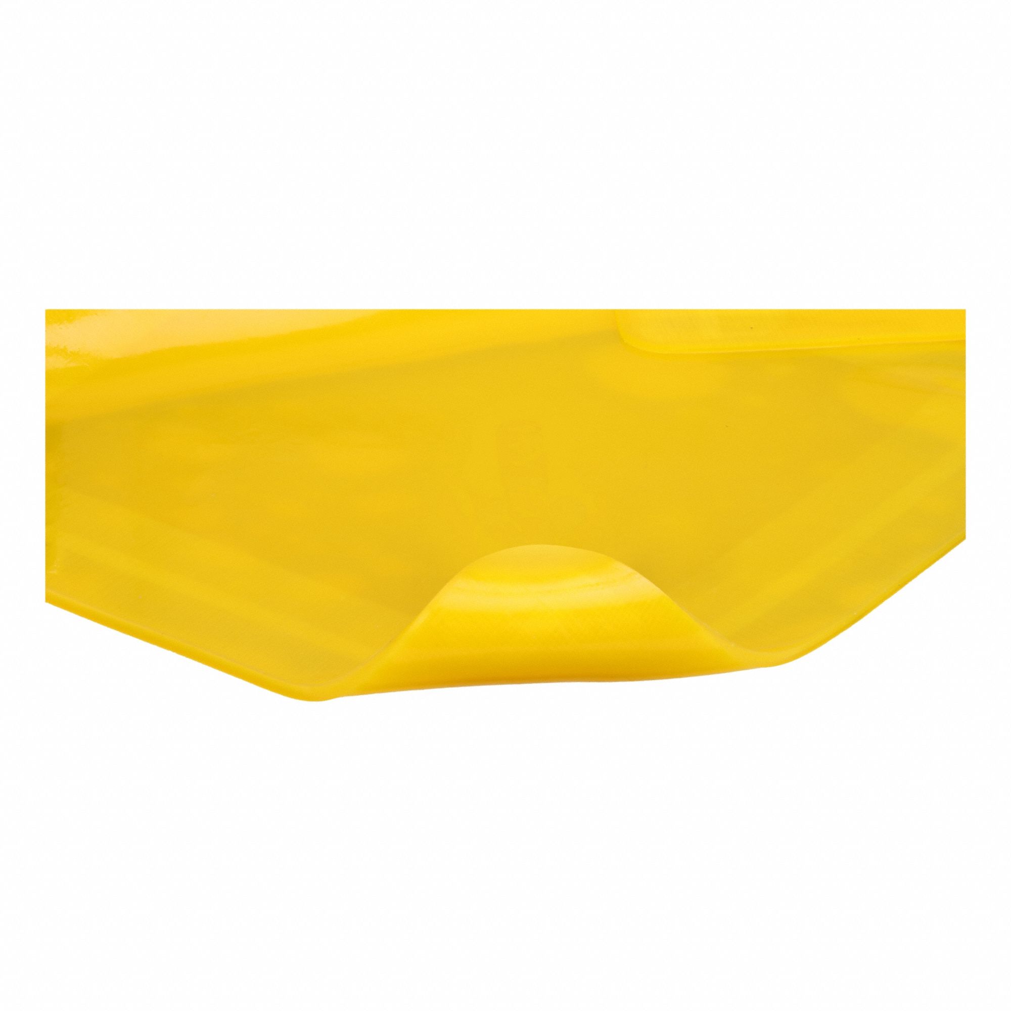 Drain Cover Seal: 36 in L x 36 in W, 30 in L x 30 in W Max Drain Size, Yellow, 1/4 in Thick