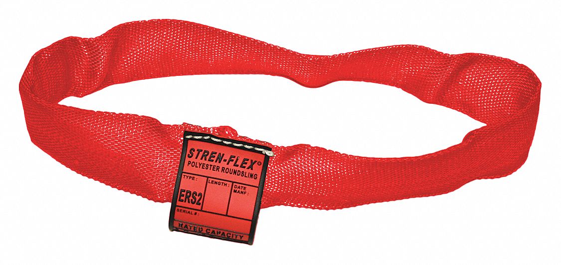 Vertical Hitch Capacity 15 12 ft Red Endless Round Sling Stren-Flex 000 lb SFERSST5-12