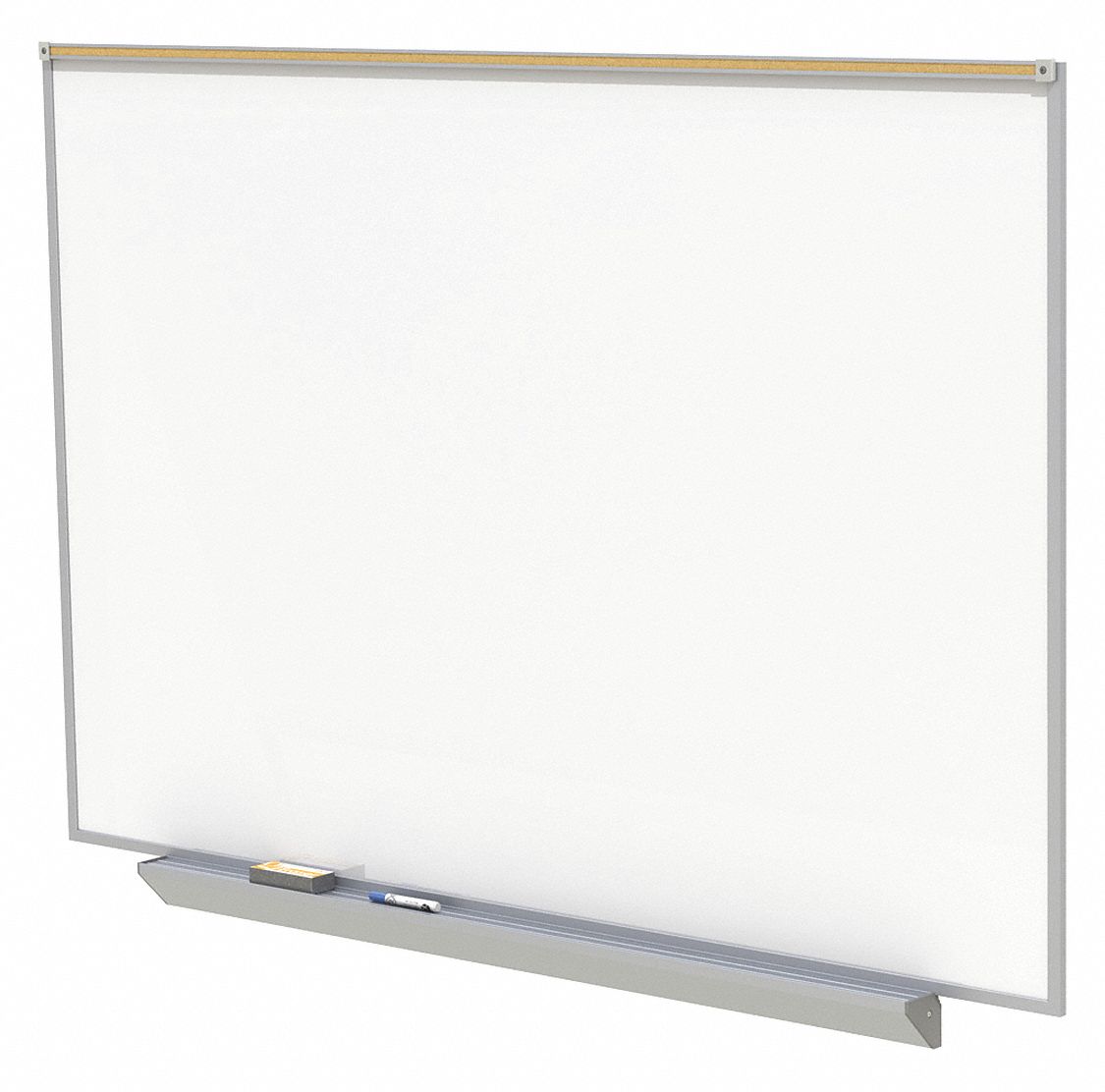 Wall Mounted, 48 1/2 in Dry Erase Ht, Dry Erase Board 48GC76A2M46M Grainger