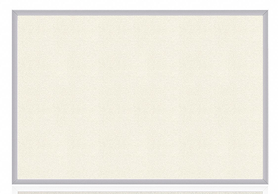 Bulletin Board: Vinyl, Wall Mounted, 48 1/2 in Overall Ht, 120 1/2 in Overall Wd, White