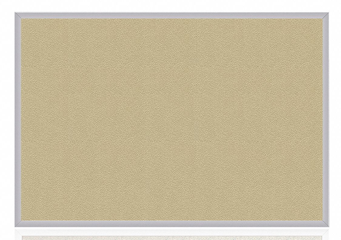 Bulletin Board: Vinyl, Wall Mounted, 48 1/2 in Overall Ht, 144 1/2 in Overall Wd, Brown