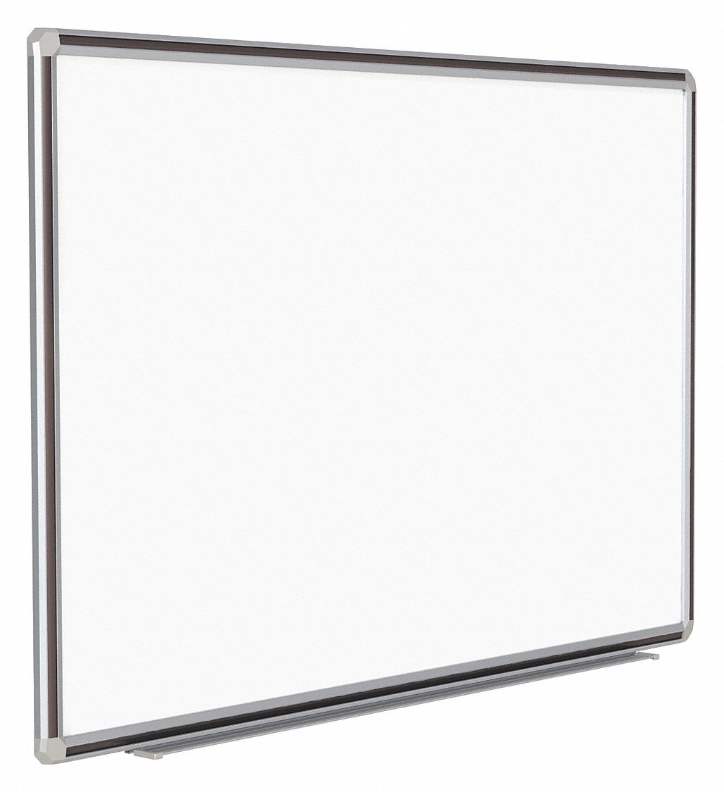 Wall Mounted, 48 in Dry Erase Ht, Dry Erase Board - 48GD11DFMBK46 