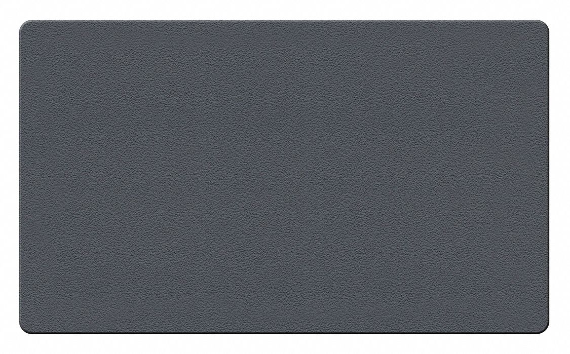 Bulletin Board: Fabric, Wall Mounted, 36 in Overall Ht, 46 1/2 in Overall Wd, Gray, Gray