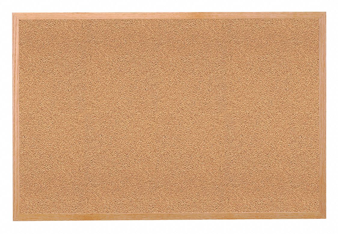 GHENT PushPin Bulletin Board, Cork/Fiberboard, 48 1/2 inH x 144 1/2 inW, Natural 48GE10WK412