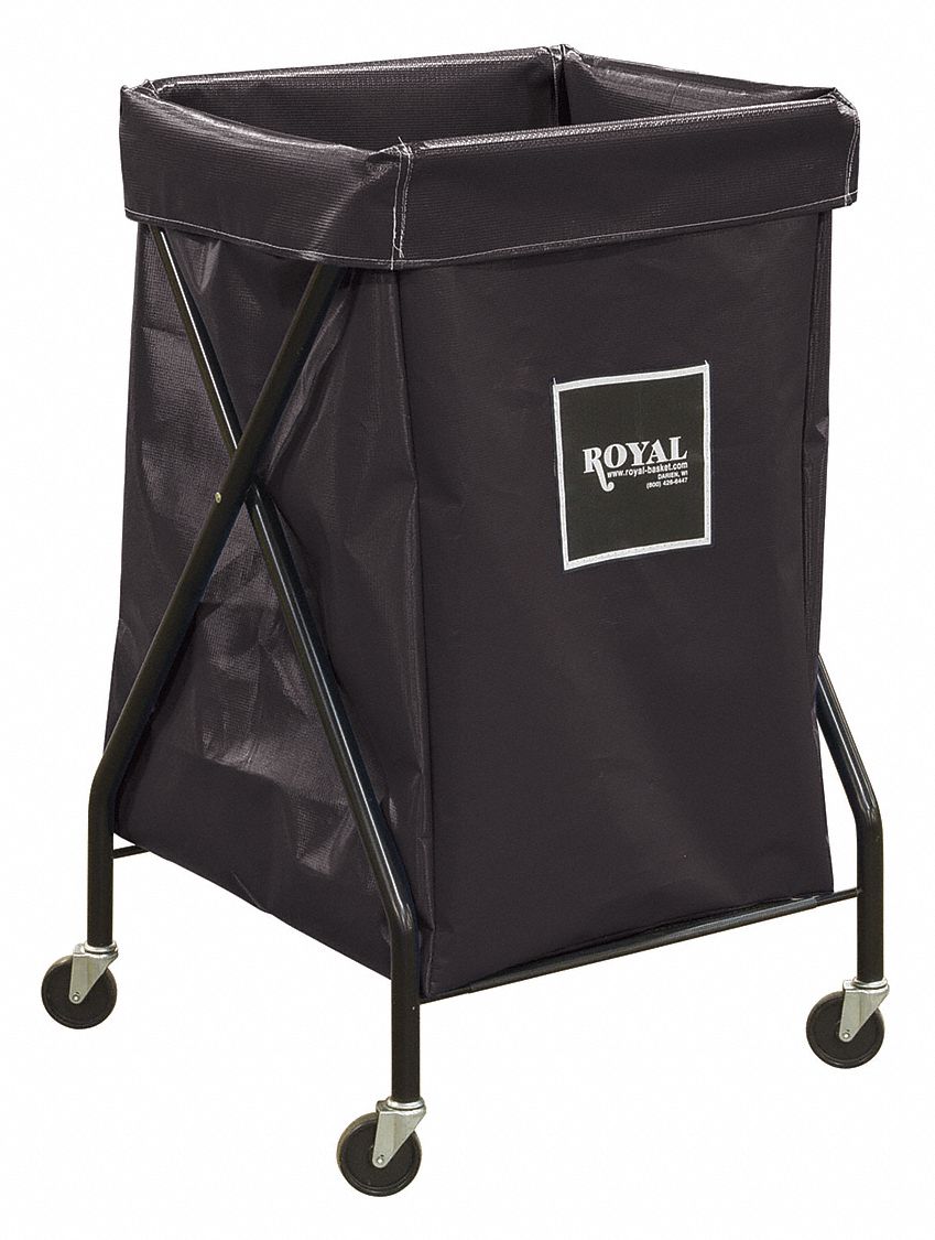 X-FRAME CART,6.7 CU. FT.,BLACK,VINYL