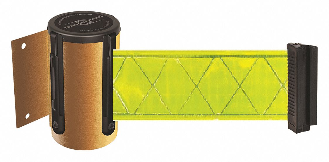 TENSABARRIER Retractable Belt Barrier, Bright Lime, None - 48GG29|896 ...