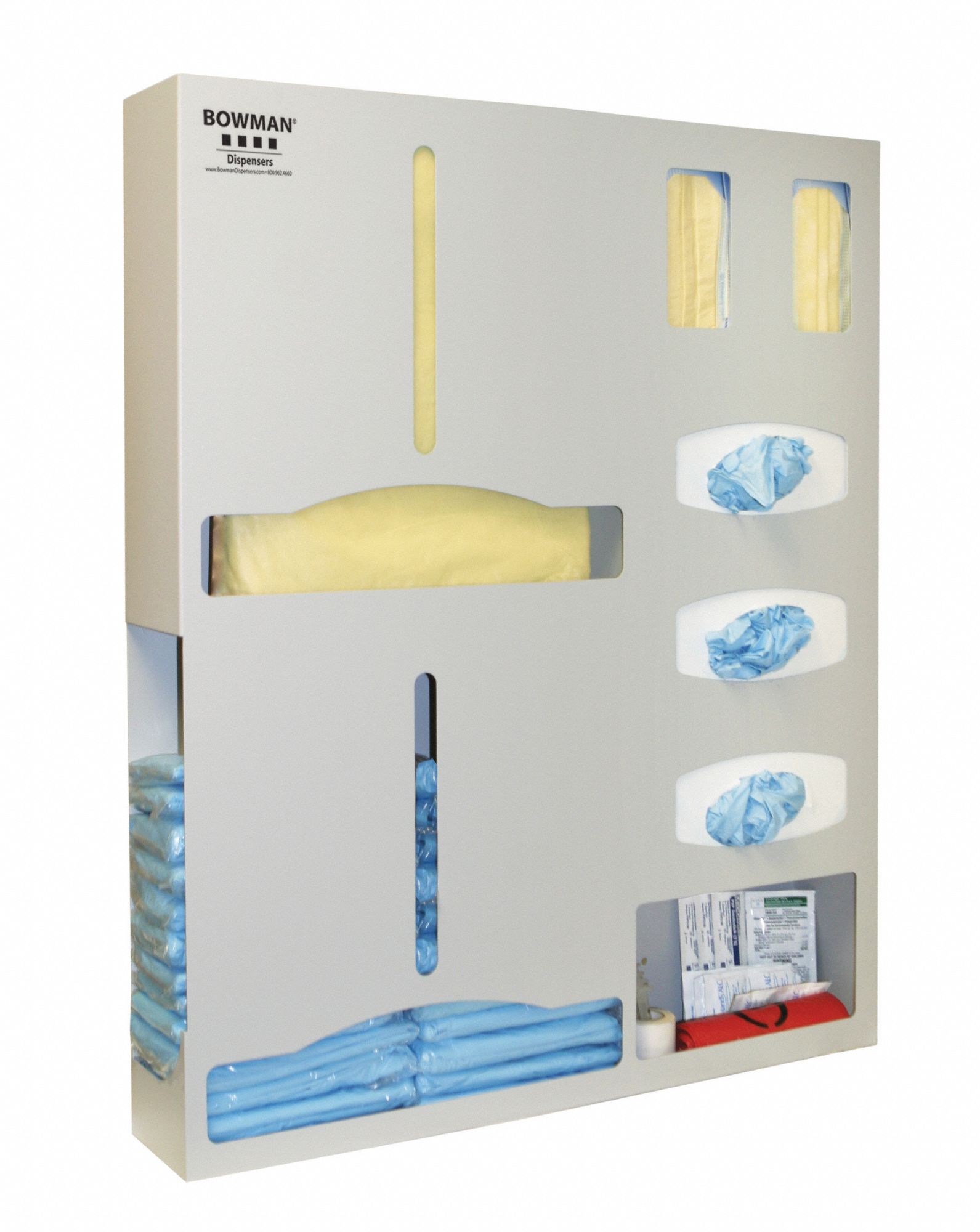 BOWMAN DISPENSERS Double Gown Protection System Large, 1 Components