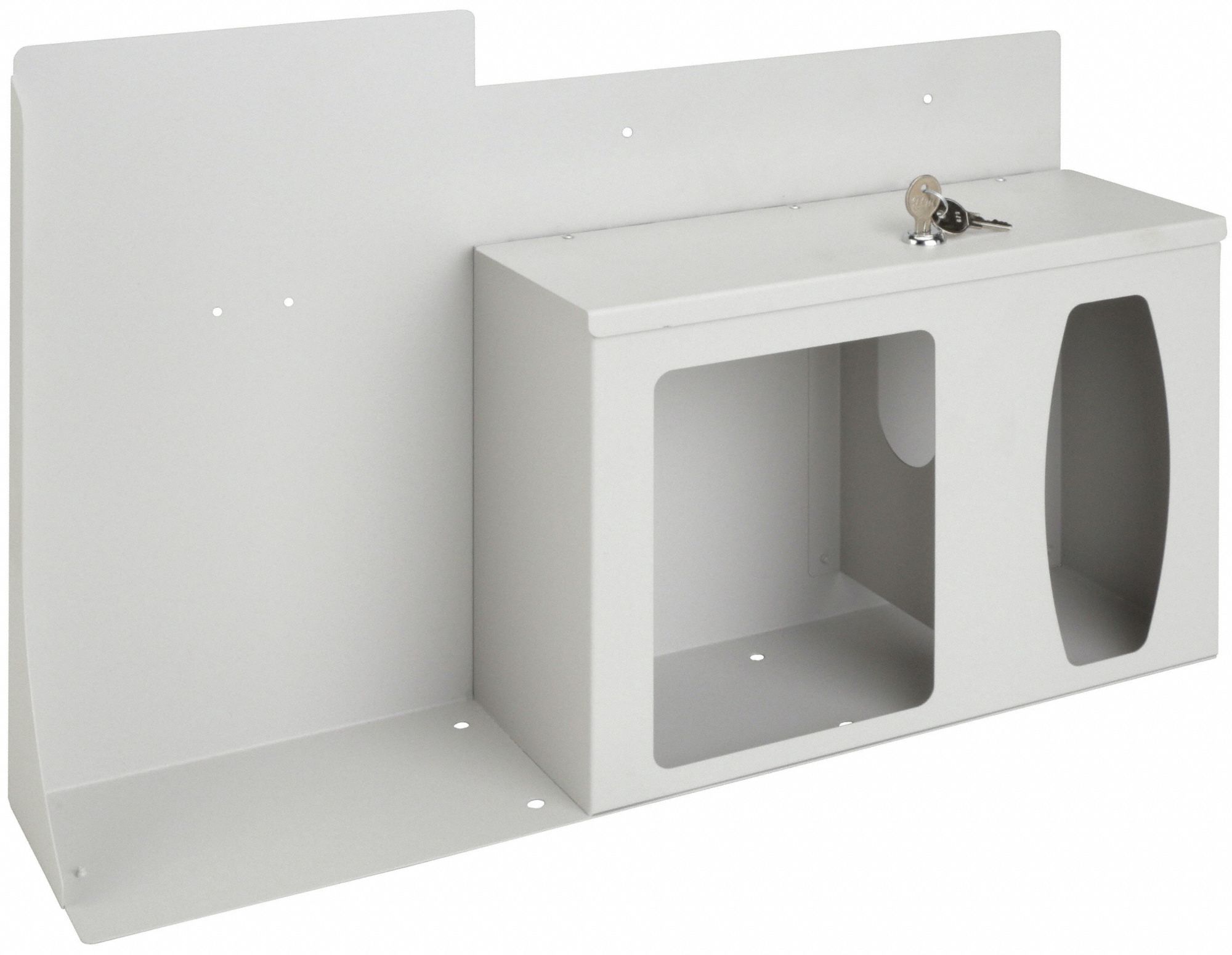 Respiratory Hygiene Station: Station, Powder Coated Steel, Quartz Beige