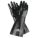 CHEMICAL RESISTANT GLOVES, 18 IN LENGTH, SMOOTH, L, BLACK, BLACKJACK, NEOPRENE