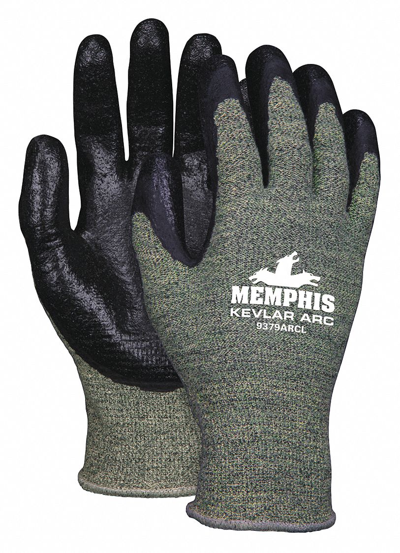 CUT-RESISTANT GLOVES, M (8), 1 PPE CAT, 4 CAL/SQ CM ATPV RATING, NEOPRENE/NITRILE