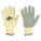 LEATHER GLOVES,COWHIDE,XL,GREY/YELLOW,PR