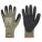 COATED GLOVES,LATEX/SS,XL,BLACK/GREEN,PR