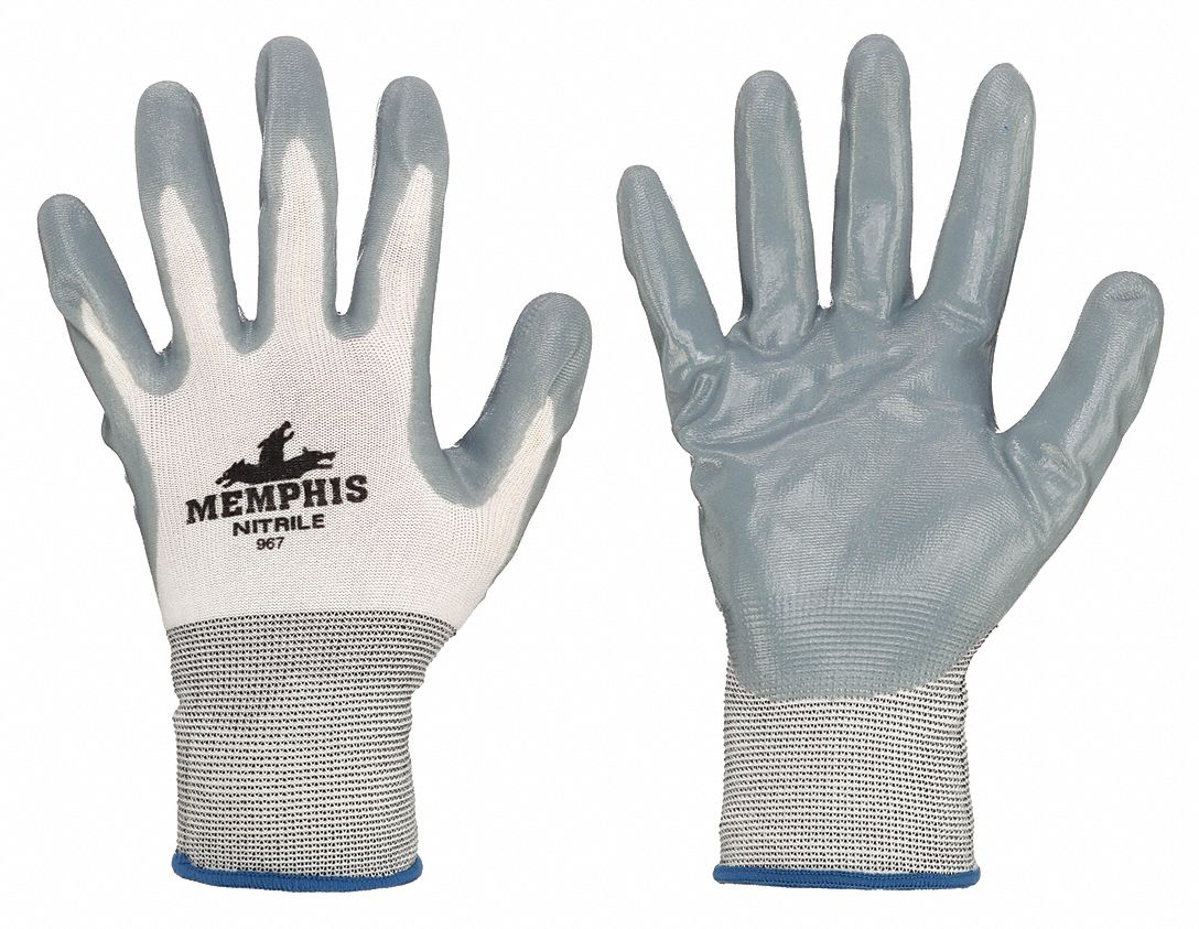 COATED GLOVES, XS (6), SMOOTH, NITRILE, DIPPED PALM, ANSI ABRASION LEVEL 4