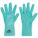 CHEMICAL RESISTANT GLOVES, 12 IN LENGTH, ROUGH, M, GREEN, GEN PURPOSE, 12 PK