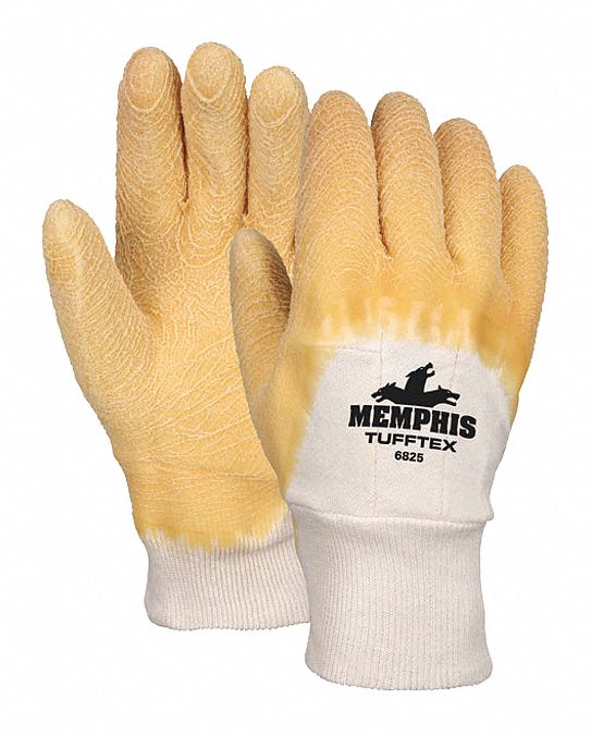 Coated Gloves, 3/4 Dip, L, 10", PR