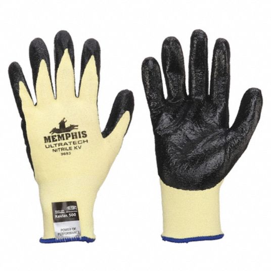 MCR SAFETY, L ( 9 ), ANSI Cut Level A2, Coated Gloves - 48GK59