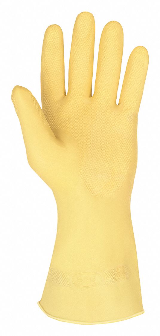 MCR SAFETY Chemical Resistant Gloves 18 mil Glove Thick, 12 in Glove