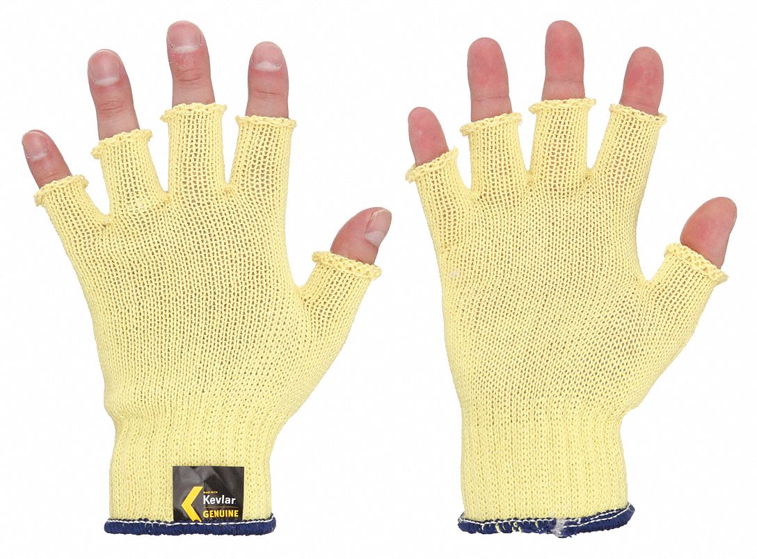 Cut Resistant Gloves, A3, L, Yellow, PK12