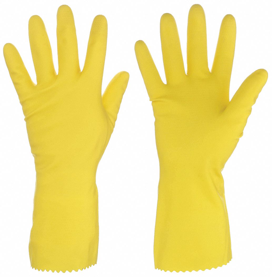 GANTS,JAUNE,LATEX,INDUSTRIE