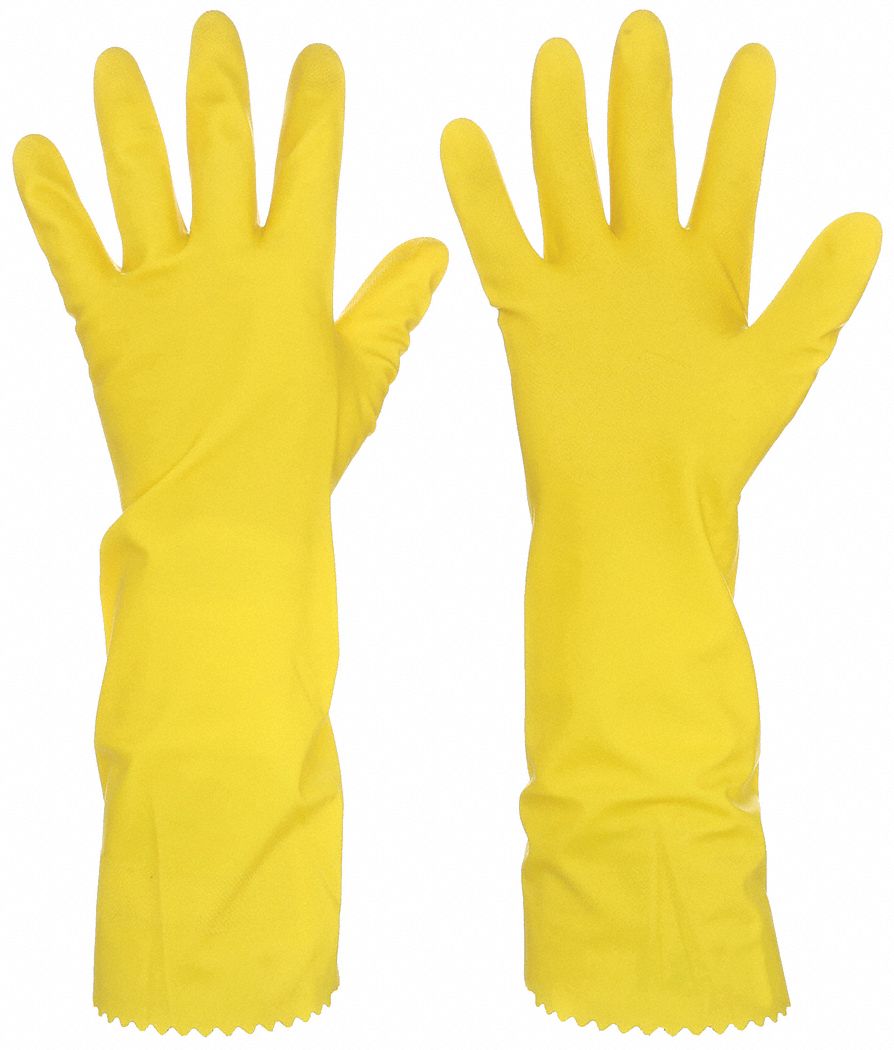 18 mil Glove Thick, 15 in Glove Lg, Chemical Resistant Gloves - 48GL89 ...