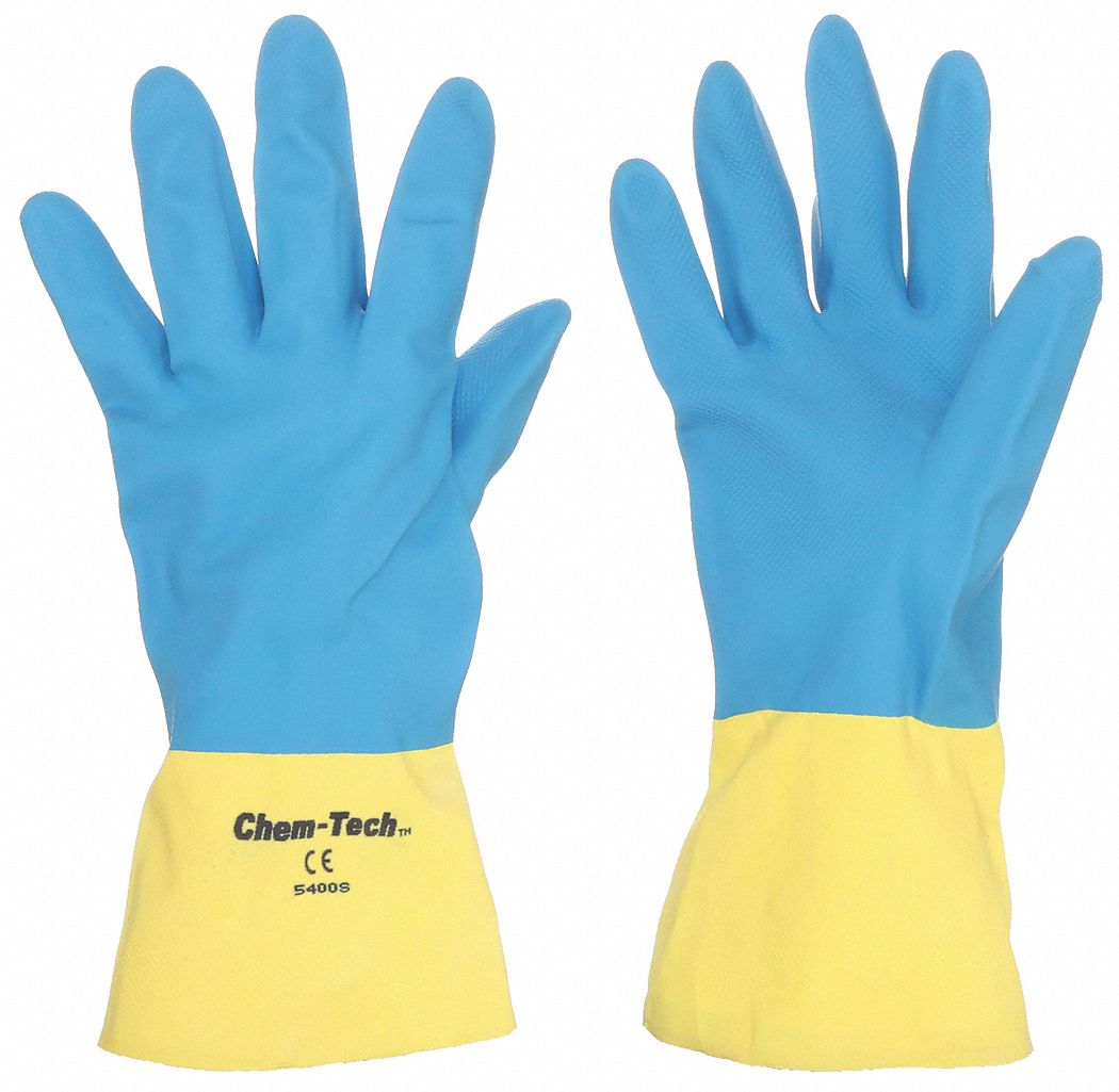 CHEMICAL RESISTANT GLOVES, 28 MIL, 13 ½ IN LENGTH, DIAMOND, XL, 12 PK