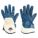 COATED GLOVES,NITRILE/L,BL/WHT,PR